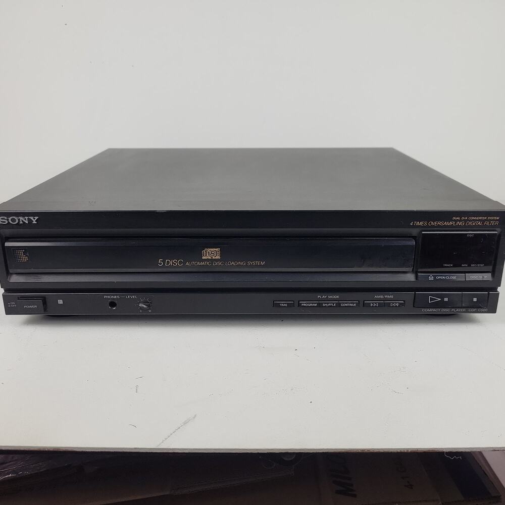 Sony CDP-C500 5 Disc Carousel CD Compact Changer Player Vintage Tested